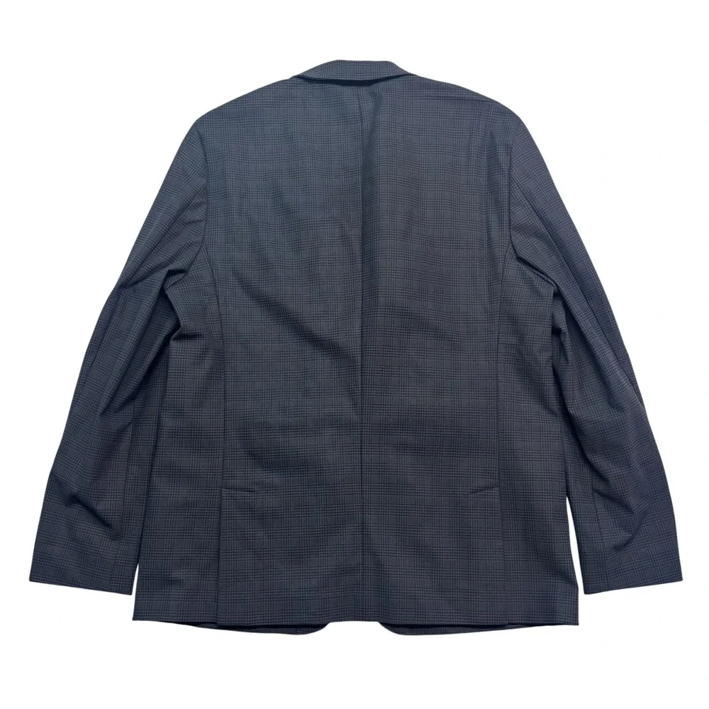 Rhone XL Blue Plaid Commuter Blazer Jacket Sport Suit Coat Slim Unstructured